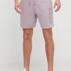 adidas pantaloni scurți bărbați, culoarea violet IW1196