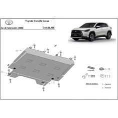Scut motor metalic Toyota Corolla Cross 2022-prezent