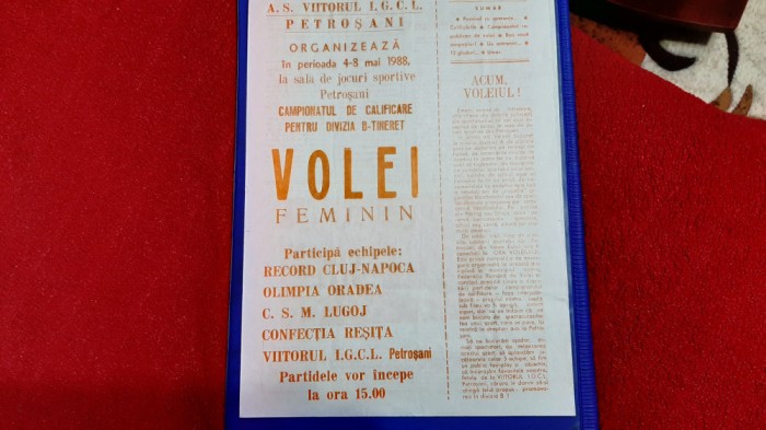 program Turneu calificare Div.B la Volei