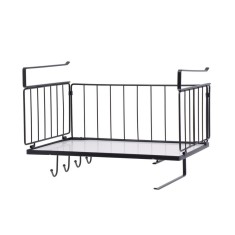 Etajera suspendabila fier negru 36 x 24 x 25,5 cm