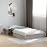 VidaXL Cadru de pat, gri sonoma, 75x190 cm, lemn prelucrat 842082