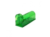 Capcana pentru soareci, plastic, 17x6x6 cm, non-toxic, reutilizabila, verde/transparent
