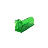 Capcana pentru soareci, plastic, 17x6x6 cm, non-toxic, reutilizabila, verde/transparent