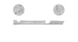 Prag Opel Corsa D 01.2011-12.2014, Corsa D 07.2006-01.2011, stanga, metal galvanizat, cu 3 usi