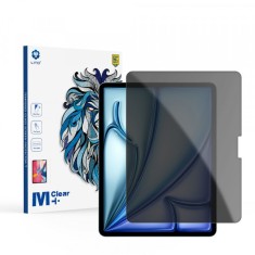 Folie de protectie Ecran Privacy Lito Classic pentru Apple iPad Air 13 (2025) / Air 13 (2024), Sticla Securizata, Full Glue, 2.5D