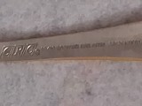 Furculita veche marcata,stantata,furculita vintage auriu/argintiu colec.pt servici tacam.CRC 18/10 ROSTFREI EDELSTAHL 28/24 KARAT DEKORHARTVERGOLDET