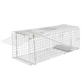Cusca Capcana Animale VidaXL, 80 cm, Otel Galvanizat, Usa Frontala, Sigura, Transport Facil
