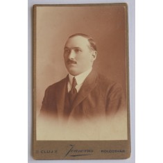 CDV Atelier Romania Frații Ioanovics Cluj Kolozsvar - Bărbat cu mustață