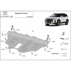 Scut motor metalic Ssangyong Torres 2023-prezent