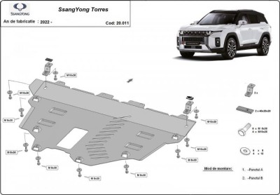 Scut motor metalic Ssangyong Torres 2023-prezent foto