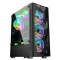 Carcasa 1stPLAYER Gaming DK-D4, RGB, Mid-Tower, fara sursa, culoare neagra