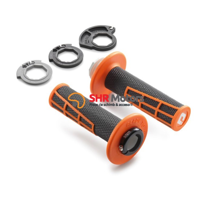 Set mansoane KTM Lock On portocaliu cu negru Griffe