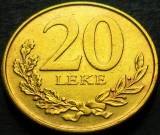 Moneda 20 LEKE - ALBANIA, anul 2012 * cod 3915