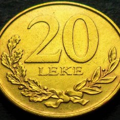 Moneda 20 LEKE - ALBANIA, anul 2012 * cod 3915