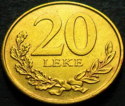 Moneda 20 LEKE - ALBANIA, anul 2012 * cod 3915 foto