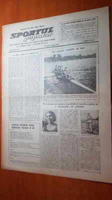 sportul popular 9 august 1953-box,baschet,atletism foto