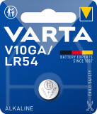 Baterie buton alcalina, 1.5V, 50mAh, V10GA / LR54 Varta