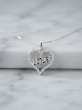 Cumpara ieftin Pandantiv din Argint 925 , zHeart LOVE, cu Zirconiu