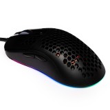 MOUSE Spacer - gaming, gaming, cu fir, USB, optic, 6.400 dpi, butoane/scroll 7/1, iluminare RGB, negru, &quot;SPGM-ALIEN-LIGHT&quot; (timbru verde 0.18 lei)