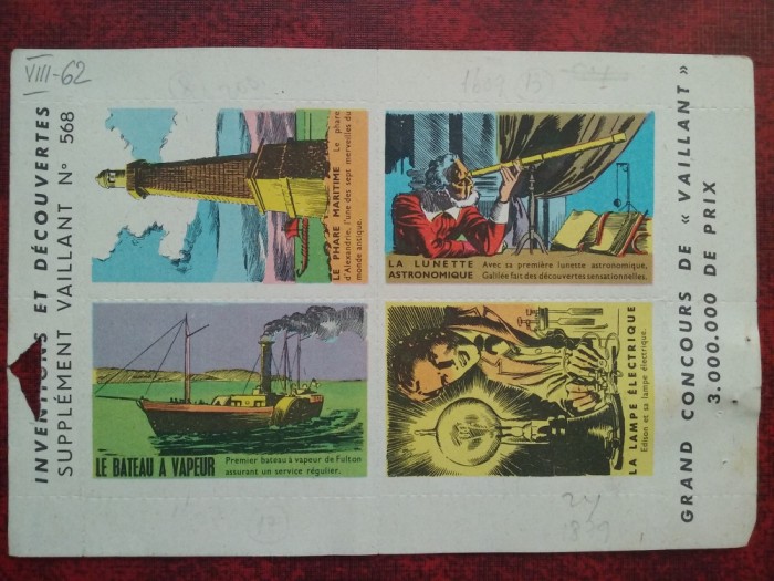 Viniete-Inventii si descoperiri-supliment Vaillant Nr.568