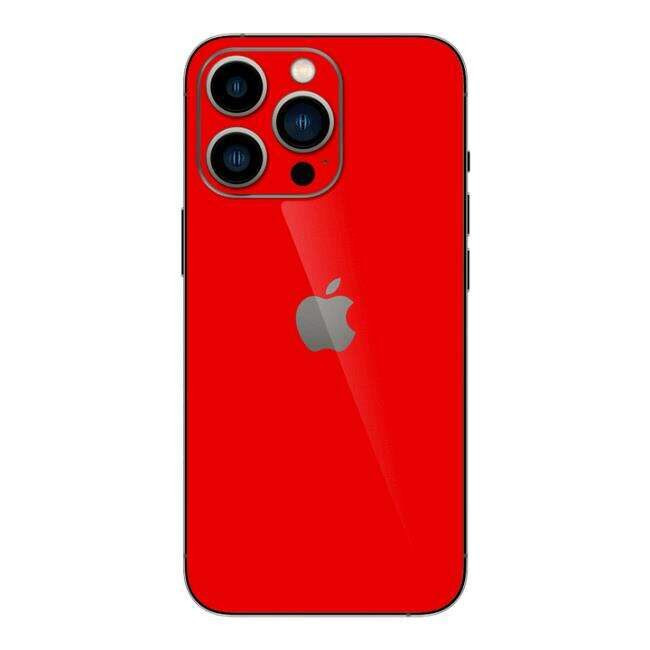 Set Folii Skin Acoperire 360 Compatibile cu Apple iPhone 15 Pro Max - ApcGsm Wraps Skin Cardinal Red