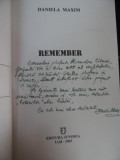 Cumpara ieftin Remembre - Daniela Maxim, Editura Junimea, 2003, Roman, Beletristica, Limba Romana
