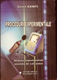 PROCEDURI EXPERIMENTALE. ANALIZA EXPERIMENTALA ASISTATA DE CALCULATOR-GAVRIL AXINTI-277794