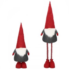 (DL) Figurina Craciun, Spiridus, picioare telescopice, inaltime extensibila 60-90cm Household NewTrend