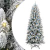 VidaXL Brad de Crăciun artificial cu 300 LED Alb 93 x 93 x 240 cm 3396076