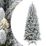 VidaXL Brad de Crăciun artificial cu 300 LED Alb 93 x 93 x 240 cm 3396076