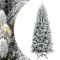 vidaXL Brad de Crăciun artificial cu 300 LED Alb 93 x 93 x 240 cm 3396076
