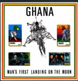 GHANA, FIRST MAN ON THE MOON - BLOC MNH, Nestampilat