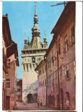 CPIB 18203 CARTE POSTALA - SIGHISOARA. TURNUL CEASULUI, RPR, Necirculata, Fotografie