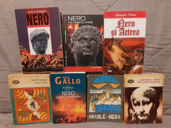 NERO CARTI DESPRE-DUMAS/WEIGALL/GALLO/FEUCHTWANGER/BAILLY/AZIZA/DESZO (7 VOL)