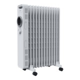 Radiator electric GoodHome Tekapo 2500W, 13 element, Alb