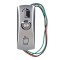 Buton EXIT metalic control acces cu fire, SW-51BL, LED 12V, aliaj zinc, NO, pentru deschidere usa, montaj aparent