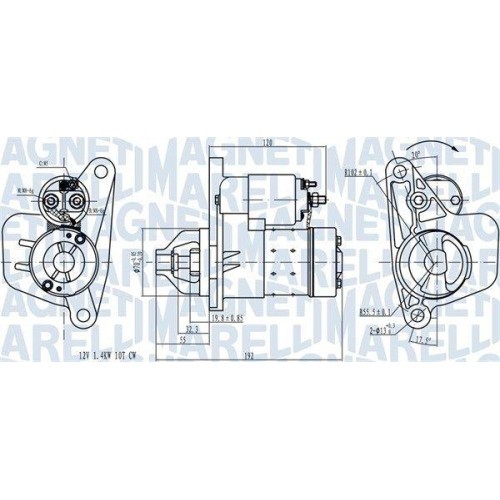 Electromotor Nissan Qashqai (J10), Tiida (C11), X-Trail 2 (T31); Renault Clio 3 (Br0/1), Clio 4 (Bh), Grand Scenic 3 (Jz0/1), Laguna 3 (Bt0/1), Sceni