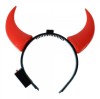 Coronita Coarne Diavol Halloween cu LED, 19cm, Baterii Incluse, 5+ Ani, Accesorii Petrecere Tematica