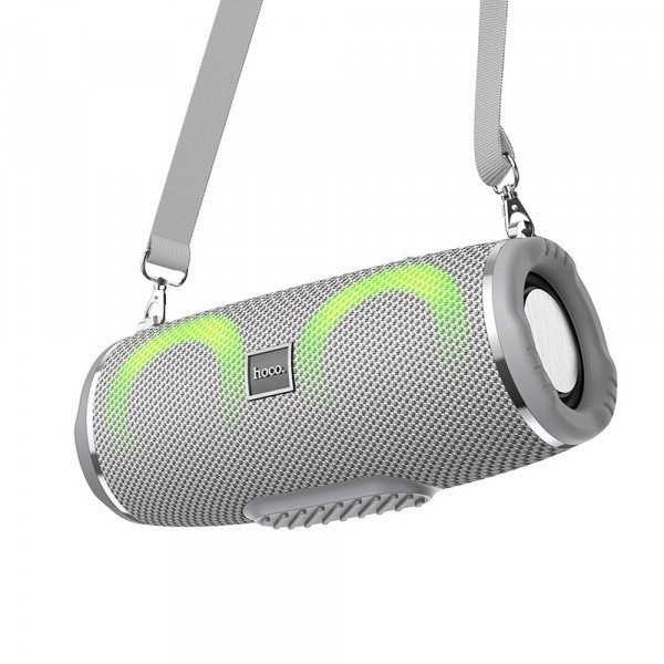 Boxa Portabila Bluetooth HOCO HC12, 10W, RGB, Waterproof, Gri