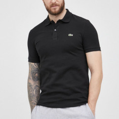 Lacoste polo de bumbac culoarea negru, uni PH4012-001