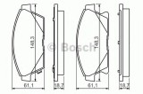 Set placute frana,frana disc OPEL MOKKA (2012 - 2016) BOSCH 0 986 494 434
