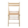 Scaun Pliabil din Lemn de Culoare Naturala 41x40x76 cm, Oem