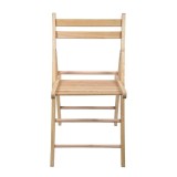 Scaun Pliabil din Lemn de Culoare Naturala 41x40x76 cm, Oem