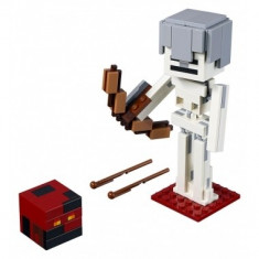 Minecraft Lego Skeleton with Magma Cube 142 piese foto