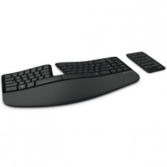 Tastatura Microsoft Sculpt Ergonomic, Wireless, Negru foto