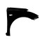 Aripa fata Hyundai I30, 03.2012-, parte montare stanga, cu gaura semnalizator, 40C201-J, Aftermarket