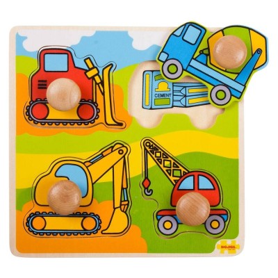 Primul meu puzzle - Santierul de constructii PlayLearn Toys foto