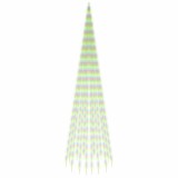 Brad de Craciun pe catarg, 1134 LED-uri, multicolor, 800 cm