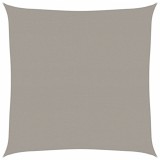 Cumpara ieftin Panza parasolar, gri deschis, 5x5 m, patrat, 160 g/m&sup2;, HDPE