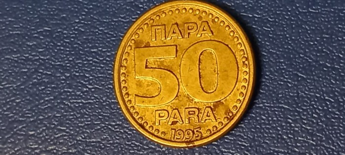 Moneda Yugoslavia 50 Para 1995